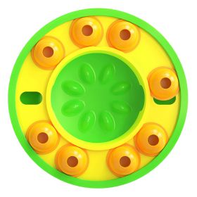 Dog Puzzle Food Feeder Slow Feeding Bowl Interactive Toy Dog Treat Dispensing Toy for IQ Training Mental Enrichment For Small Medium Large Dog Cat (Option: DogPuzzleToyGreen)