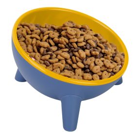 Raised Tilted Elevated Cat Food Bowl Pet Backflow Prevention Water Dish Feeding Bowl for Cats Small Dogs (Option: PetBowlYellow)